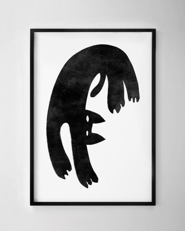 Black Cat Print