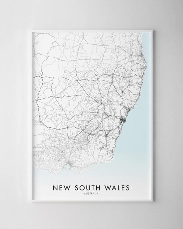 New South Wales Map Print