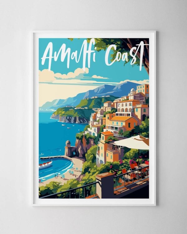 Amalfi Coast Travel Poster