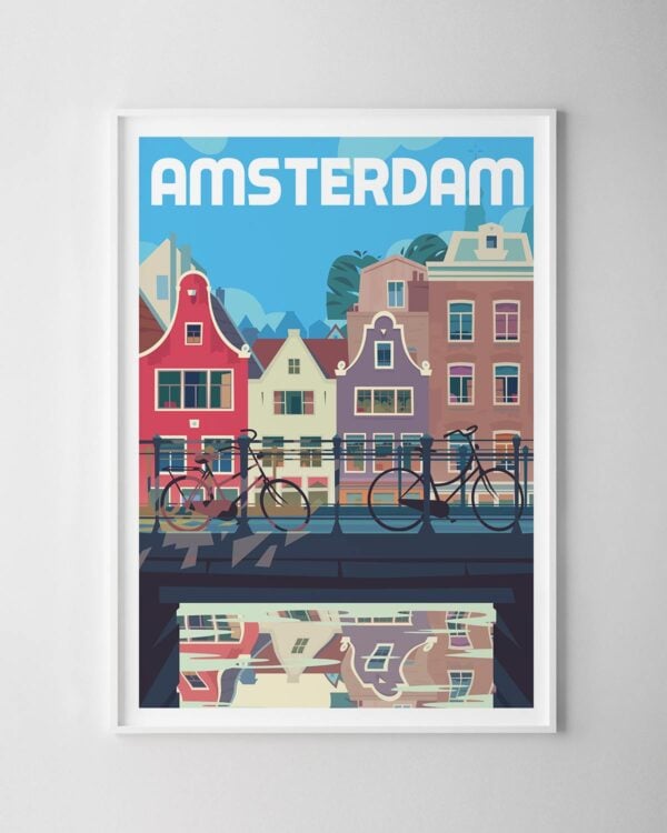 Amsterdam Travel Poster