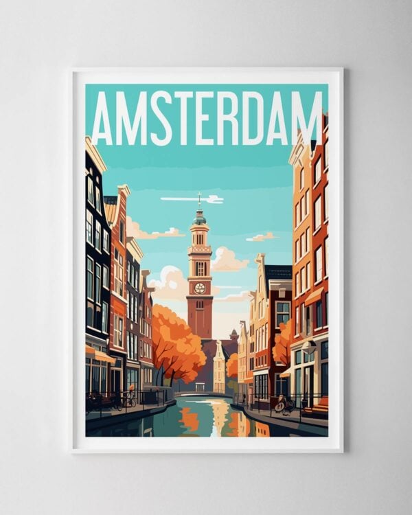 Amsterdam Travel Poster