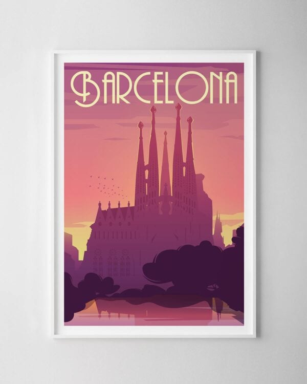 Barcelona Travel Poster