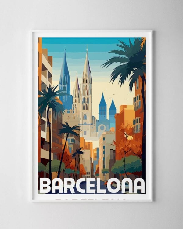 Barcelona Travel Poster