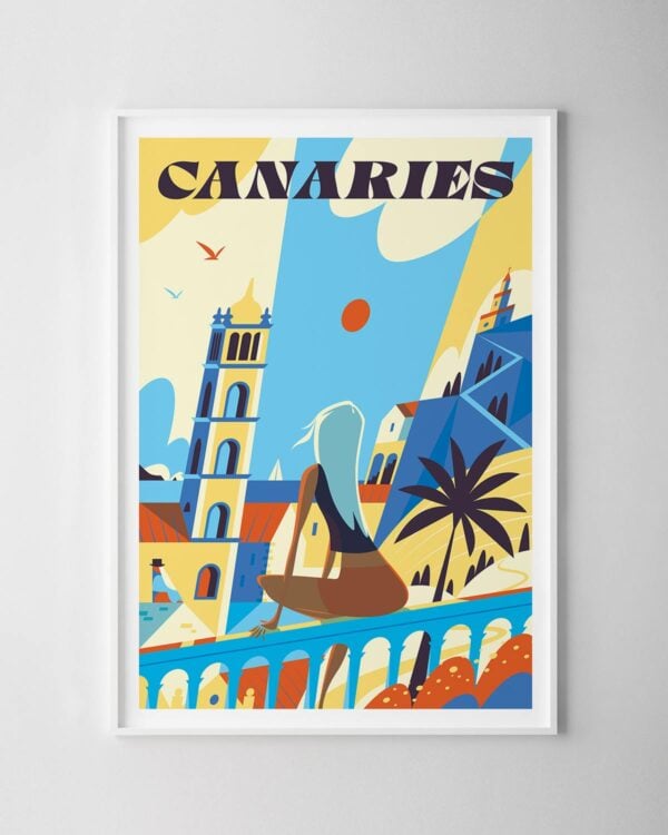 Canaries Travel Poster