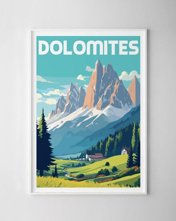Dolomites Travel Poster