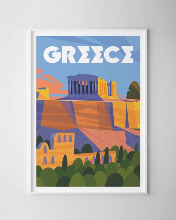 Greece Travel Poster
