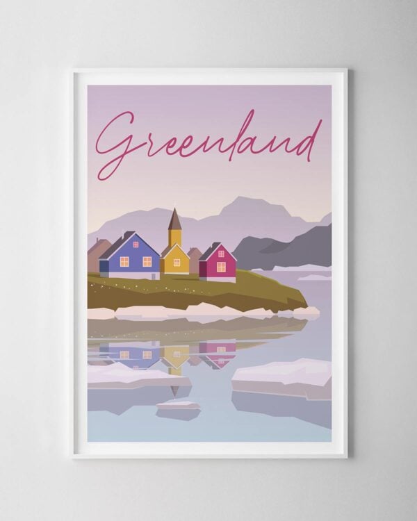 Greenland Travel Poster