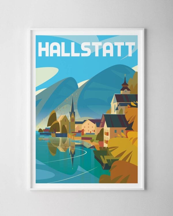 Hallstatt Travel Poster