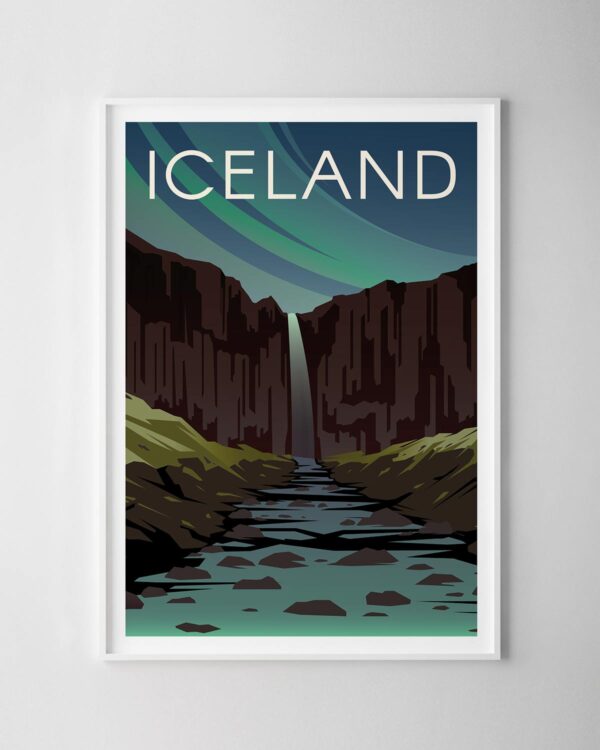 Iceland Travel Poster