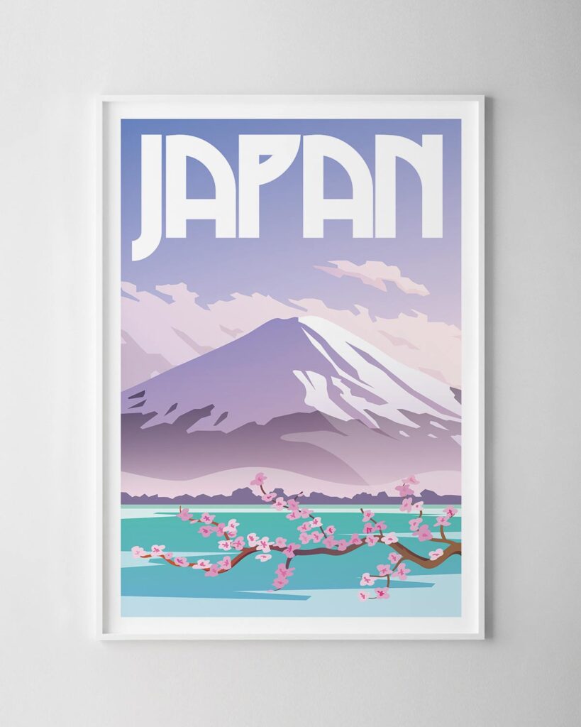 Japan Travel Poster • Wall Art Print • Chelsea Chelsea
