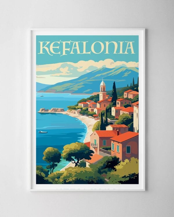Kefalonia Travel Poster