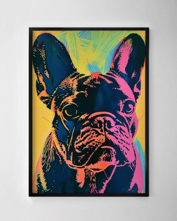 Colourful Frenchie Print No.1