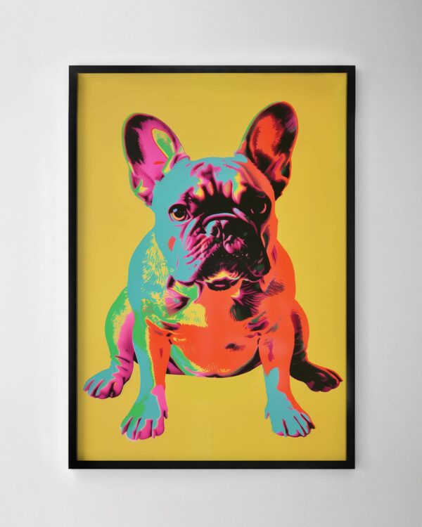Colourful Frenchie Print No.2