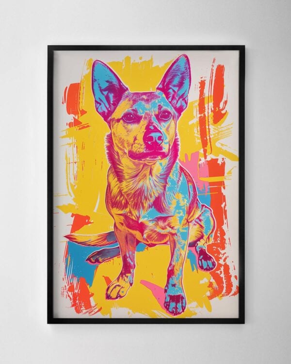 Colourful Kelpie Print