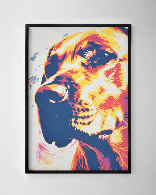 Colourful Labrador Print