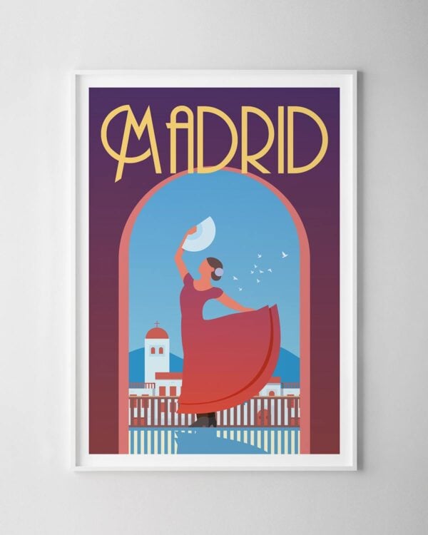 Madrid Travel Poster