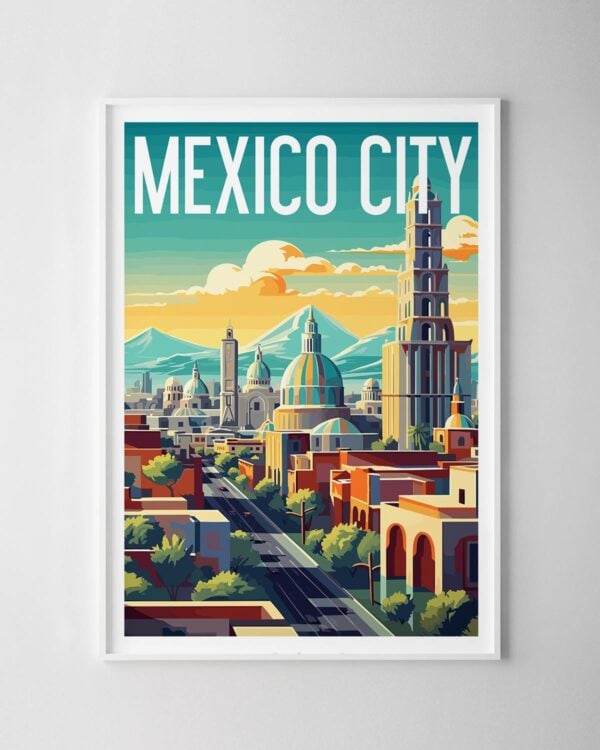Mexico City Travel Poster