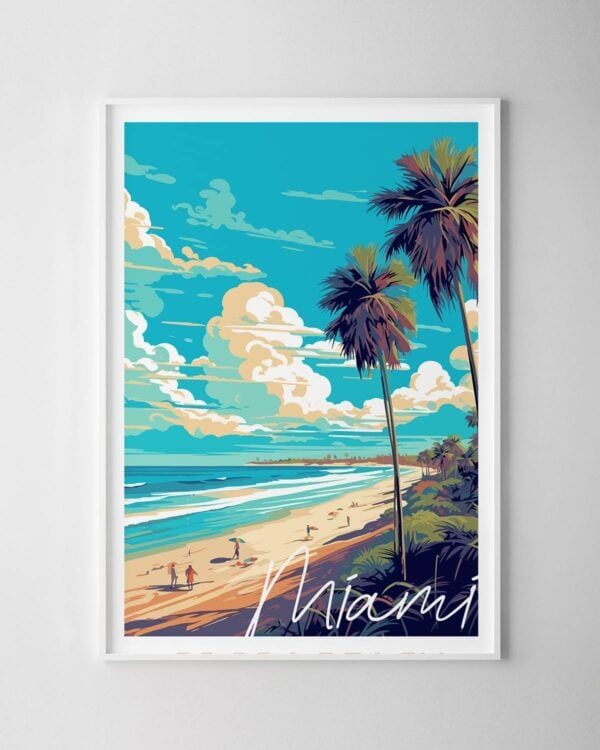 Miami Travel Poster