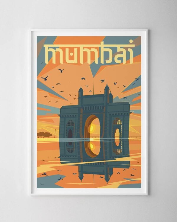 Mumbai Travel Poster