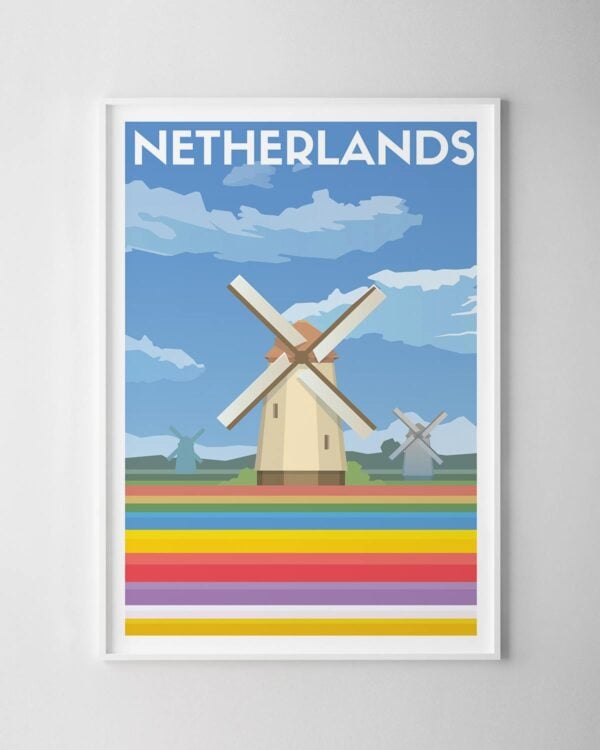 Netherlands Travel Poster