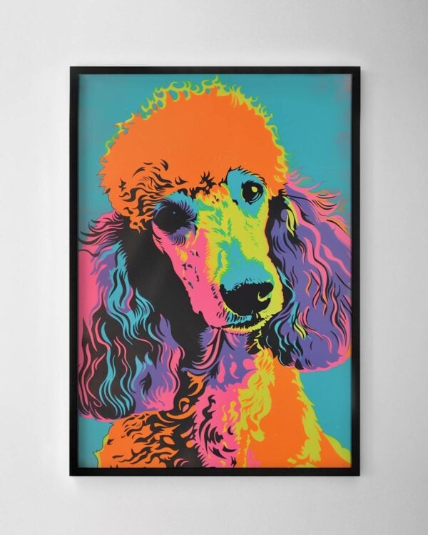 Colourful Poodle Print