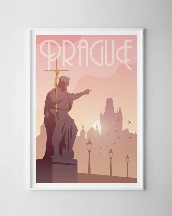 Prague Travel Poster