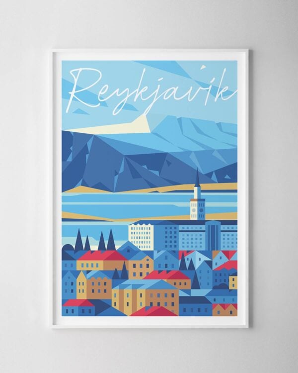 Reykjavik Travel Poster