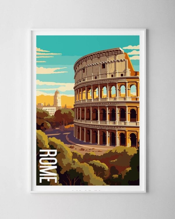 Rome Travel Poster