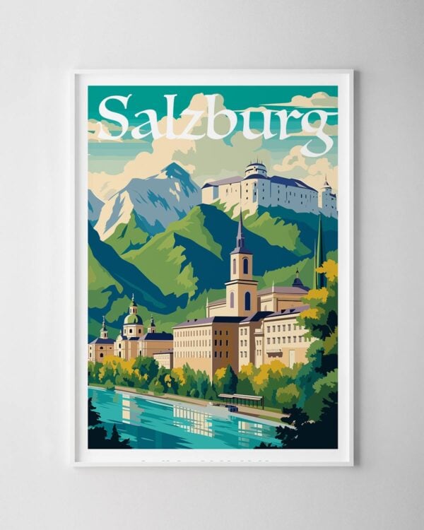 Salzburg Travel Poster