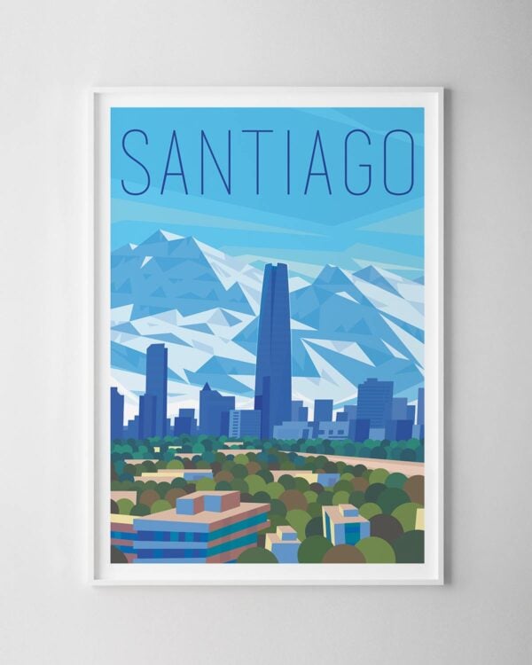 Santiago Travel Poster