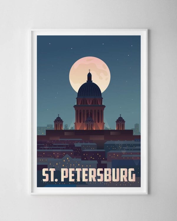 St Petersburg Travel Poster