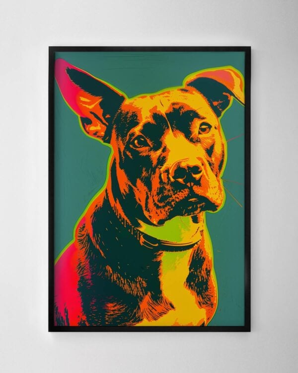 Colourful Staffy Print No.1
