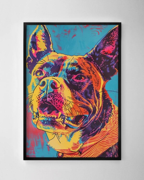 Colourful Staffy Print No.2
