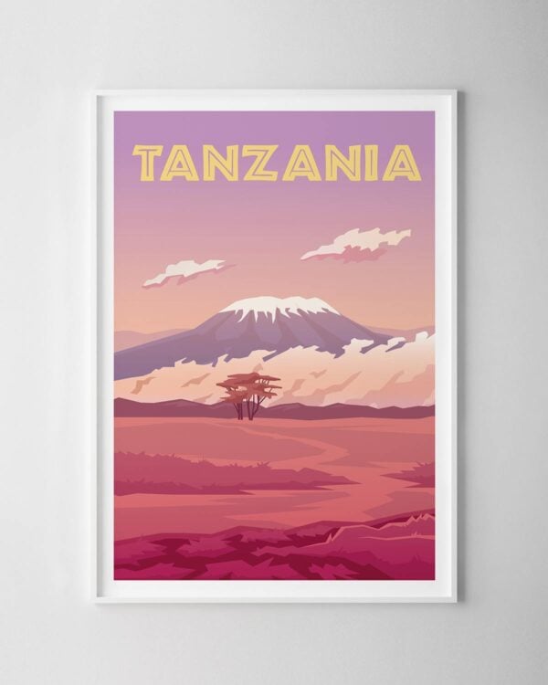 Tanzania Travel Poster