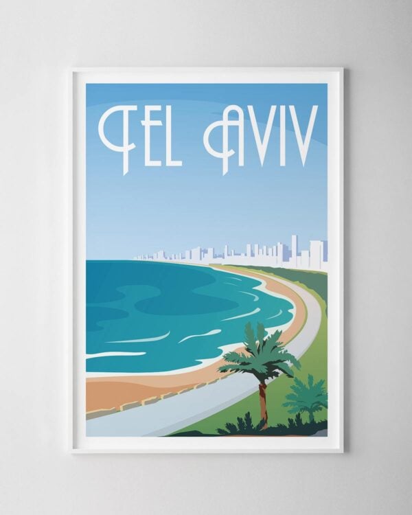 Tel Aviv Travel Poster