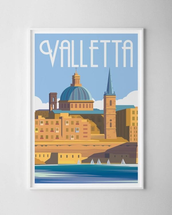 Valletta Travel Poster