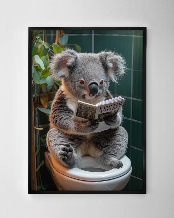 Koala in the Loo Print