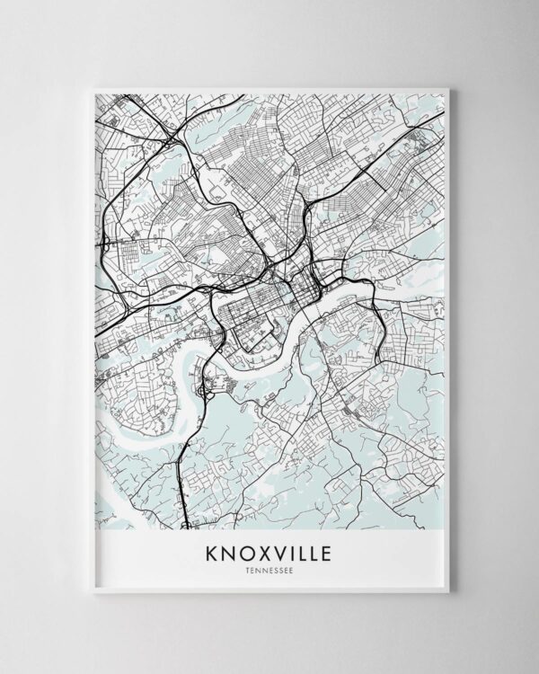 Knoxville Map Print