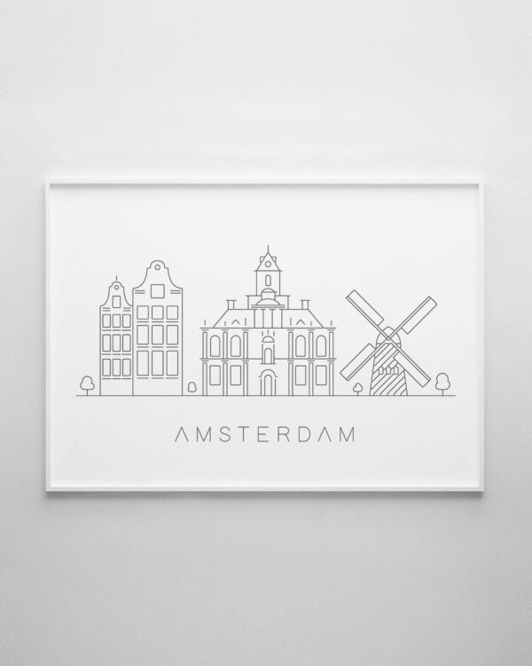 Amsterdam Skyline Print