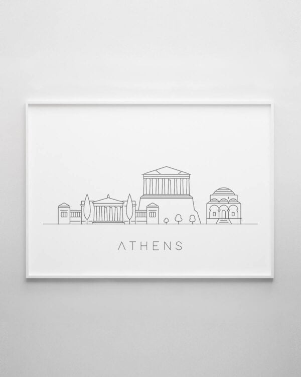 Athens Skyline Print