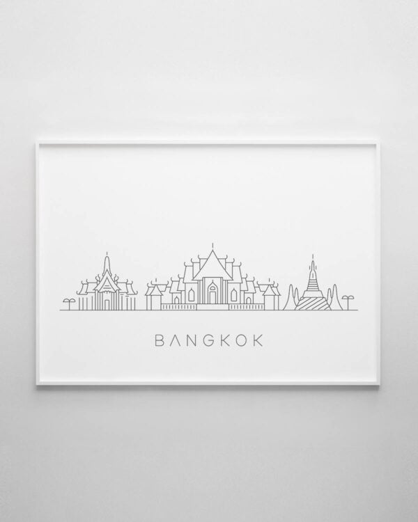 Bangkok Skyline Print