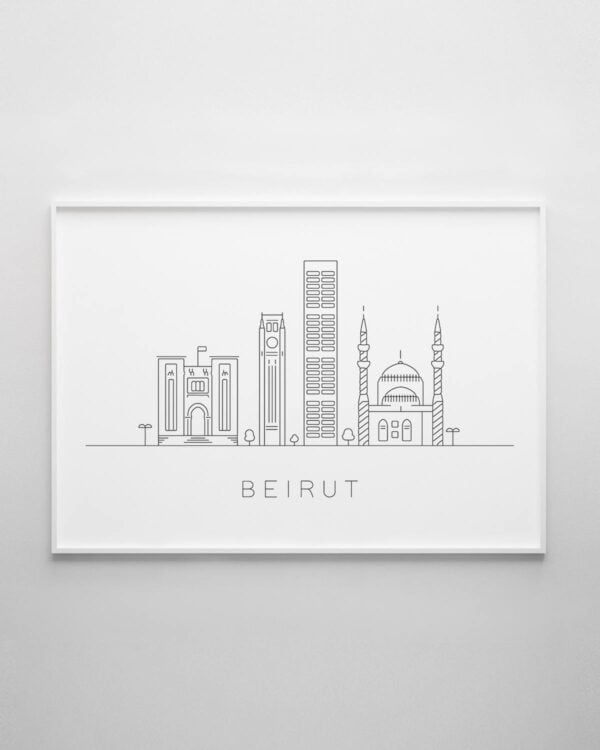 Beirut Skyline Print