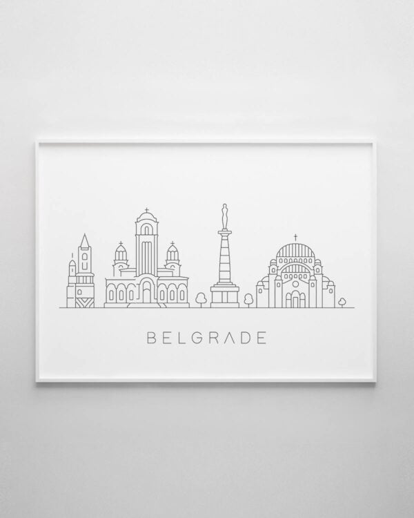 Belgrade Skyline Print