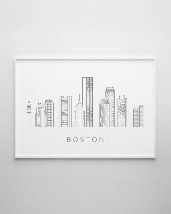 Boston Skyline Print