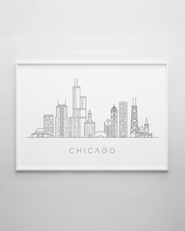 Chicago Skyline Print