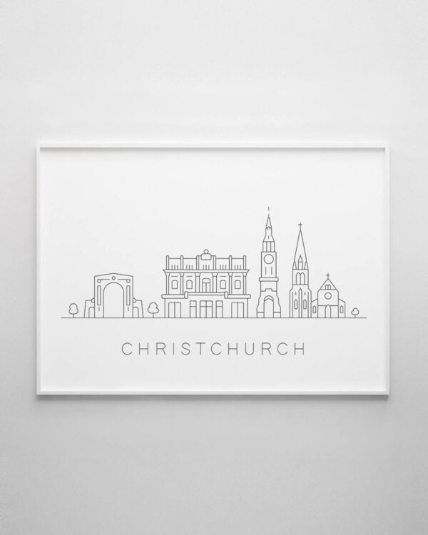 Christchurch Skyline Print