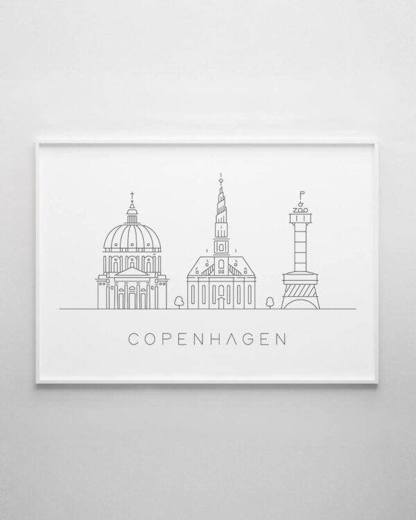 Copenhagen Skyline Print