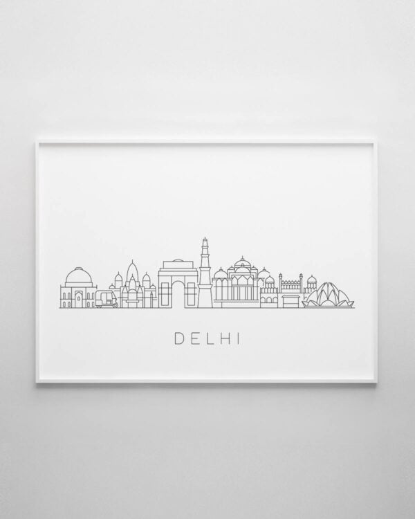 Delhi Skyline Print