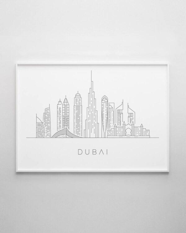 Dubai Skyline Print