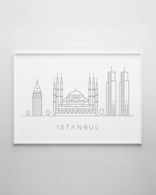 Istanbul Skyline Print